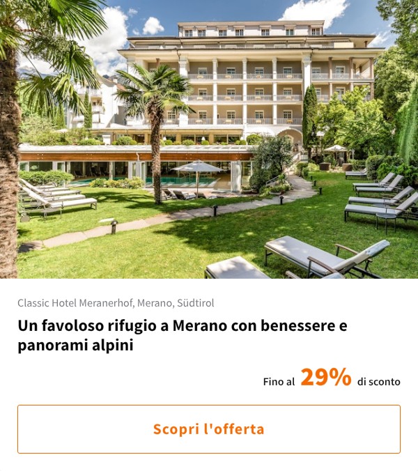 Un favoloso rifugio a Merano con benessere e panorami alpini