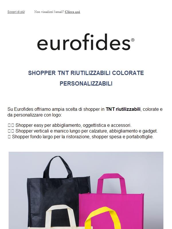 🛍️🌈 Shopper TNT per tutti i negozi!