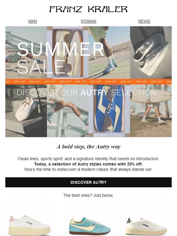 American style at your feet. And something exclusive just landed.