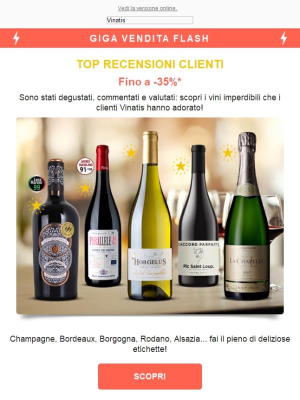 ⚡ Fino a -35% Vini Preferiti dai Clienti in PROMOZIONE