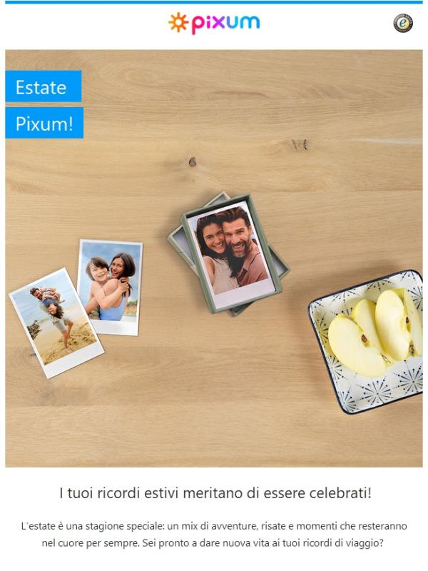 💙 -15% per dare vita ai tuoi ricordi estivi! Crea con Pixum!