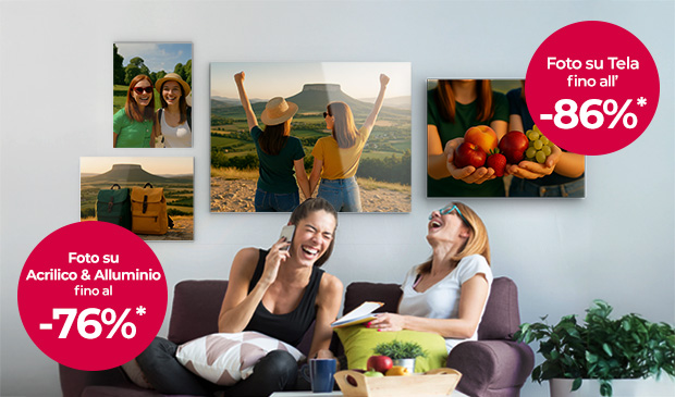 Offerta valida per un periodo limitato! Sconti fino all'86%*!