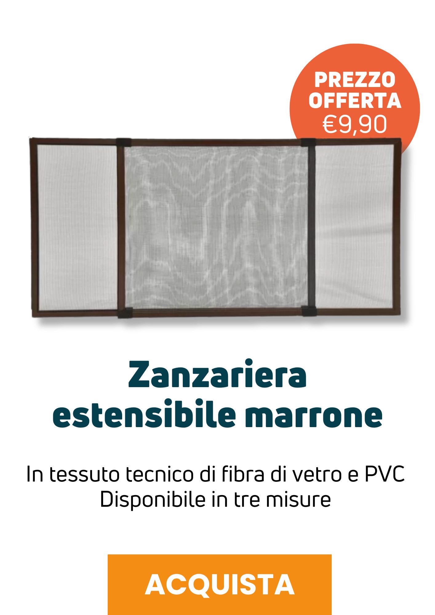 Zanzariera estensibile marrone | Perrone Shop