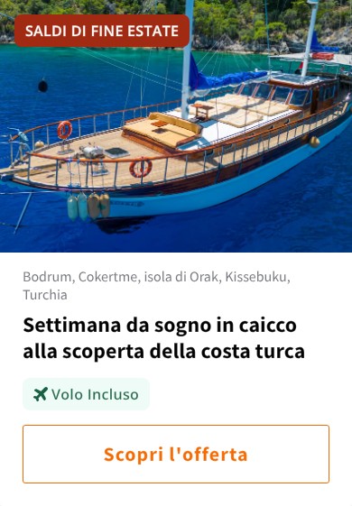 Settimana da sogno in caicco alla scoperta della costa turca