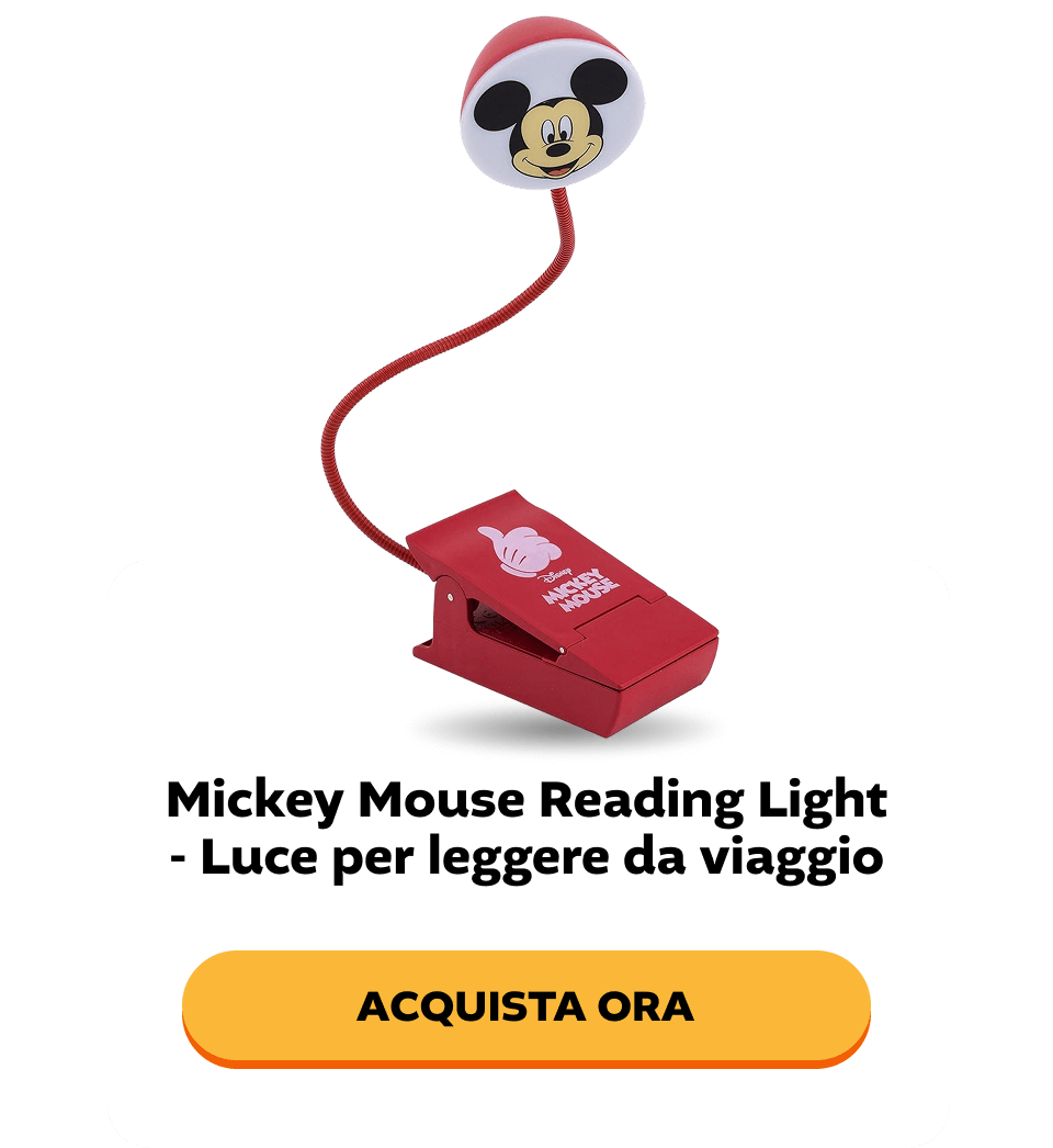 Mickey Mouse Reading Light - Luce per leggere da viaggio  - ACQUISTA ORA