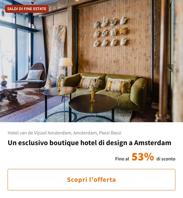 Un esclusivo boutique hotel di design a Amsterdam