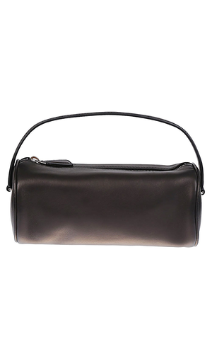 Round 90's leather handbag
