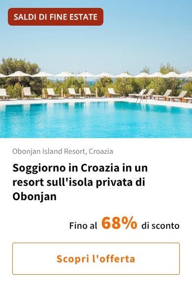 Soggiorno in Croazia in un resort sull&#x27;isola privata di Obonjan