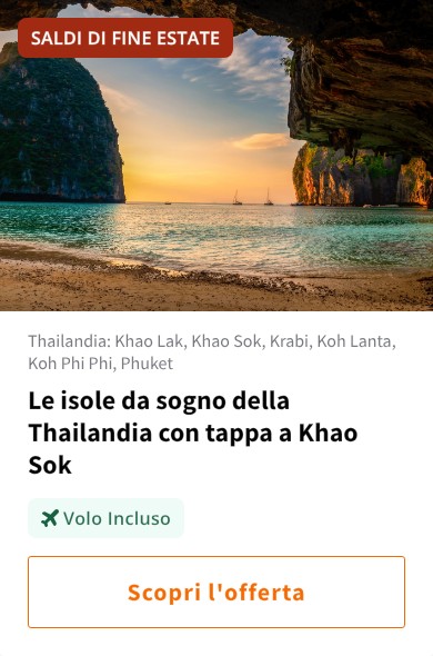 Le isole da sogno della Thailandia con tappa a Khao Sok