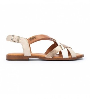 sandali-in-pelle-algar-marrone-e-dorata