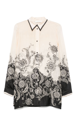 Rhiannon printed silk shirt