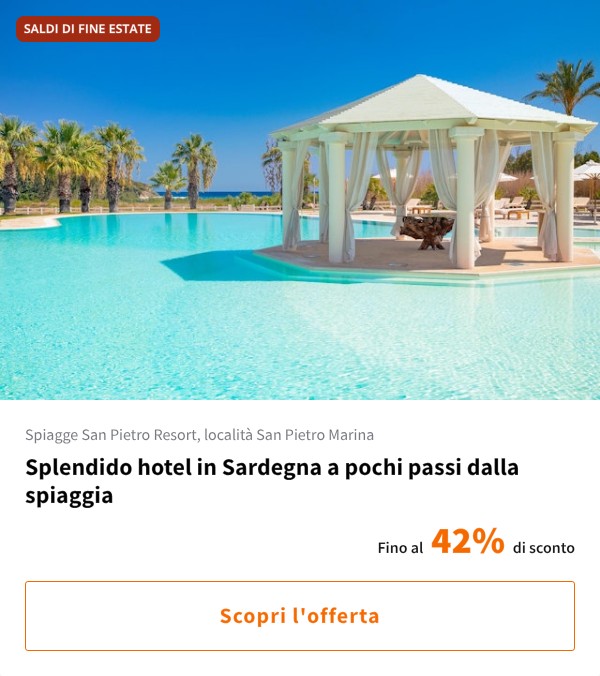 Splendido hotel in Sardegna a pochi passi dalla spiaggia