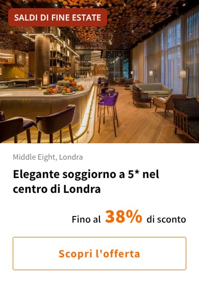 Elegante soggiorno a 5* nel centro di Londra
