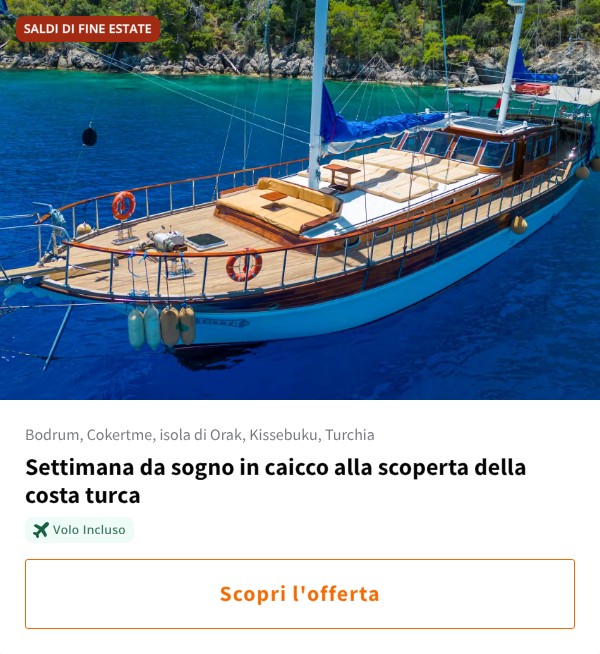 Settimana da sogno in caicco alla scoperta della costa turca
