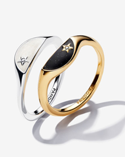 Pandora ME Day & Night Ring Set