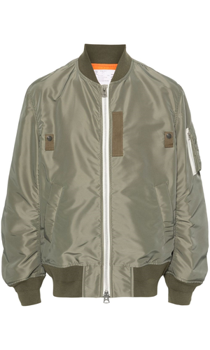 Bomber jacket with zip