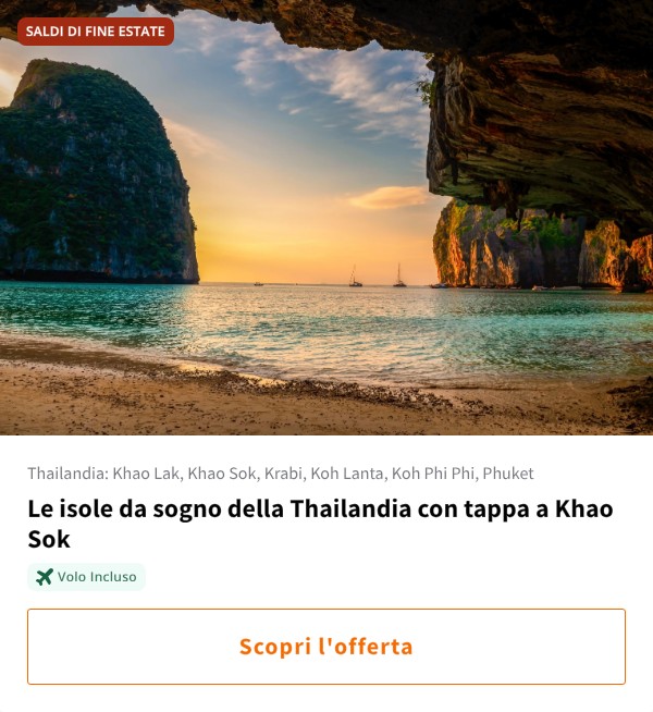 Le isole da sogno della Thailandia con tappa a Khao Sok