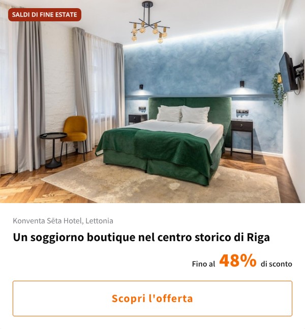 Un soggiorno boutique nel centro storico di Riga