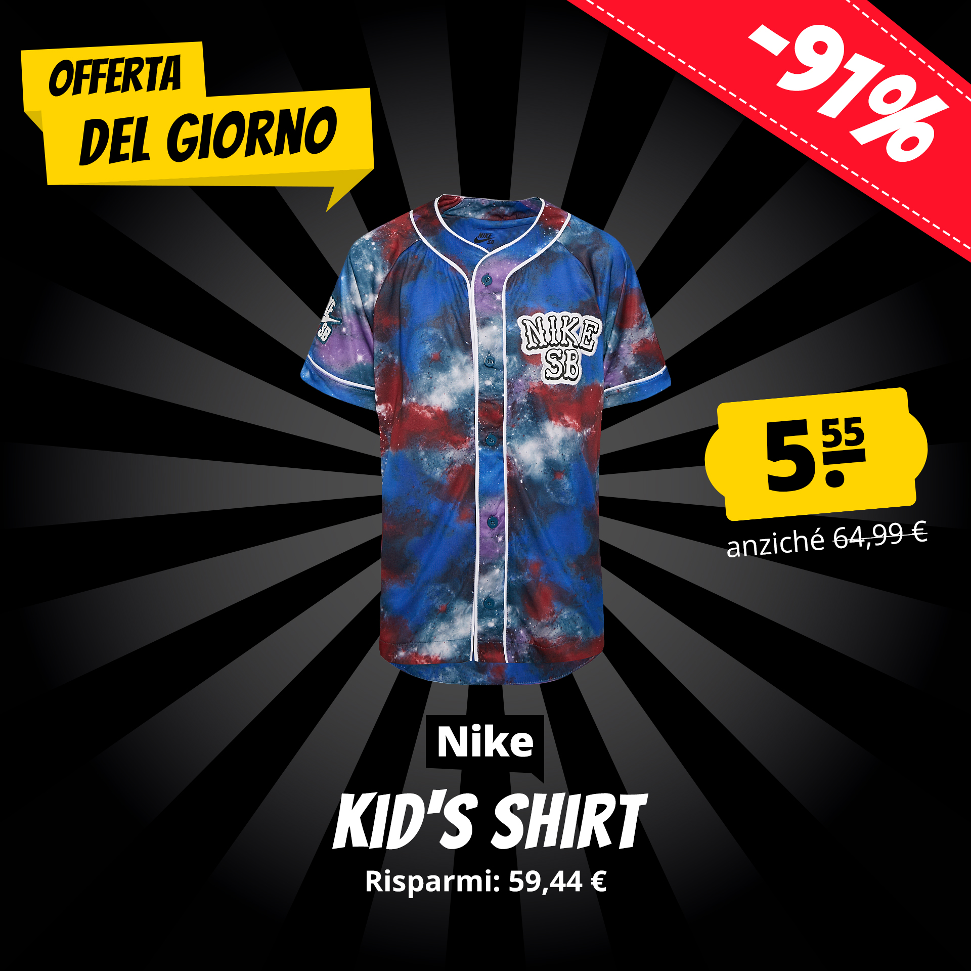 Nike skateboarding bambini maglietta