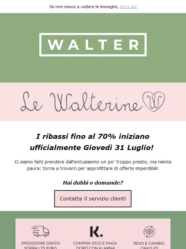 Ops, i ribassi fino al 70% iniziano domani 😉