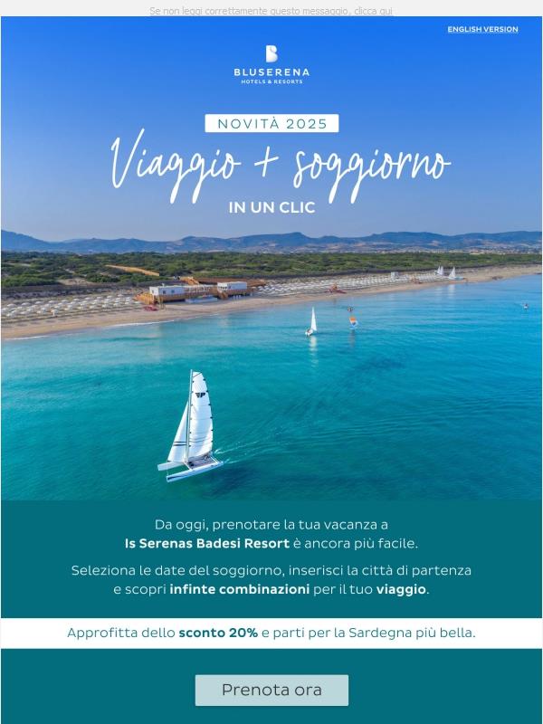 Novità 2025: viaggio + soggiorno