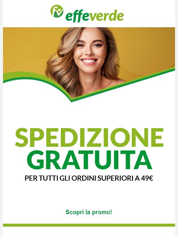 Solo per oggi: spedizione gratuita! 🚀