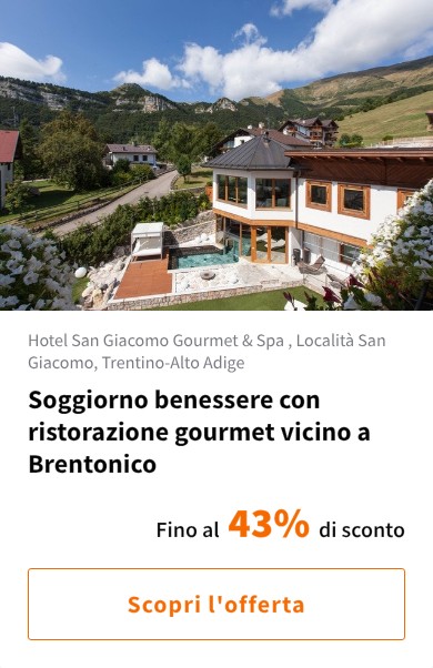 Soggiorno benessere con ristorazione gourmet vicino a Brentonico