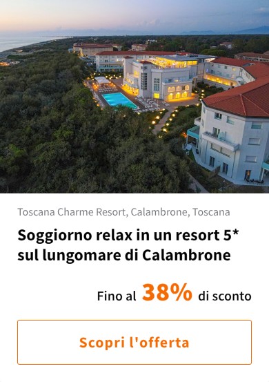 Soggiorno relax in un resort 5* sul lungomare di Calambrone