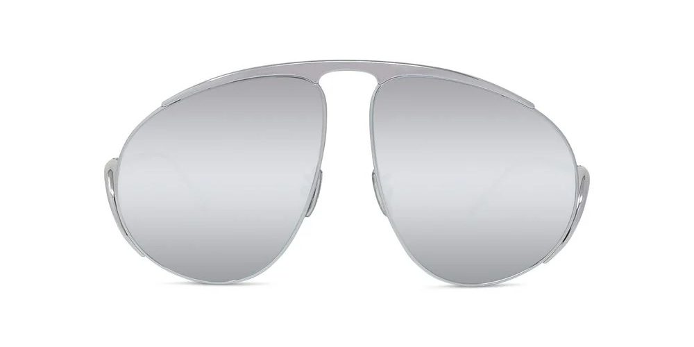 Signature Occhiali Da Sole Argento Pilot