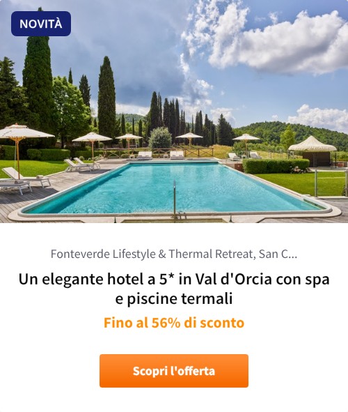 Un elegante hotel a 5* in Val d&#x27;Orcia con spa e piscine termali