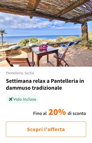 Settimana relax a Pantelleria in dammuso tradizionale