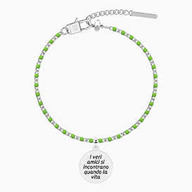Bracciale POP CORN   con ciondolo VERI AMICI