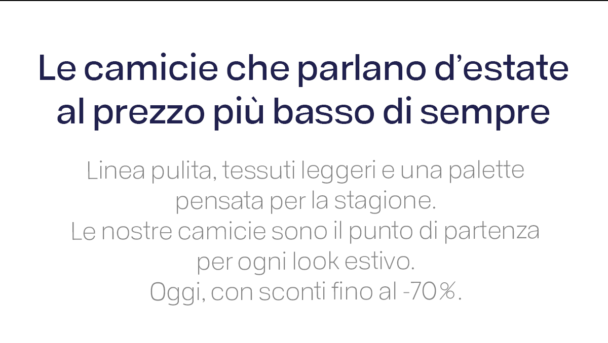 L'estate richiede leggerezza