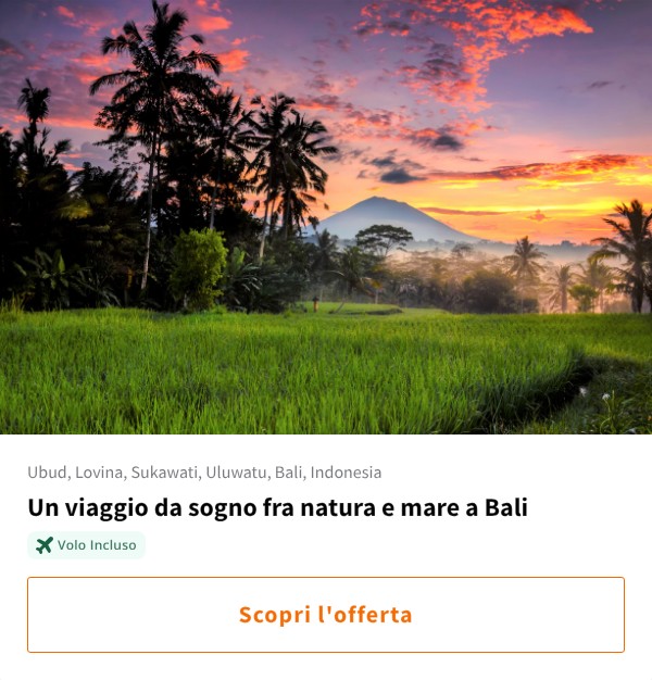 Un viaggio da sogno fra natura e mare a Bali
