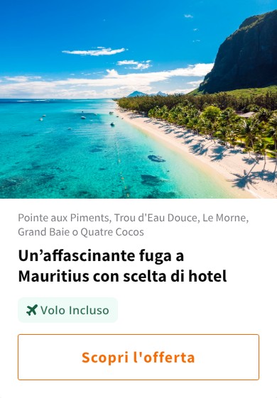 Un’affascinante fuga a Mauritius con scelta di hotel