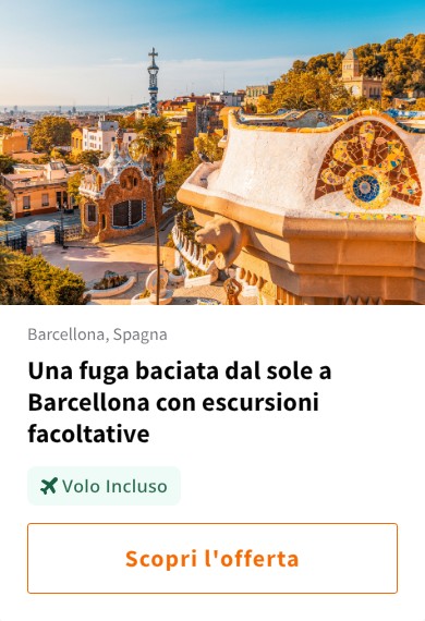 Una fuga baciata dal sole a Barcellona con escursioni facoltative