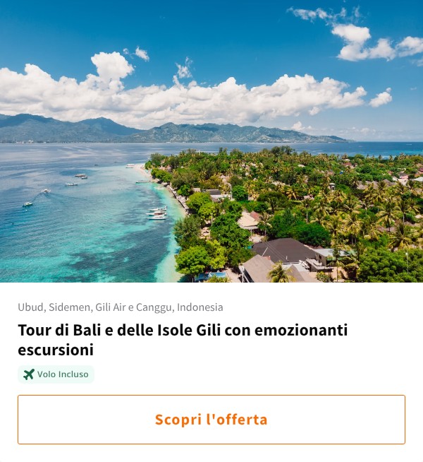 Tour di Bali e delle Isole Gili con emozionanti escursioni