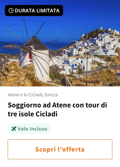 Soggiorno ad Atene con tour di tre isole Cicladi