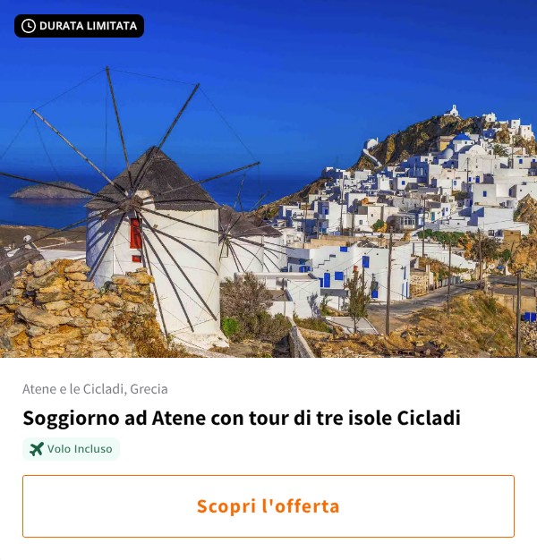 Soggiorno ad Atene con tour di tre isole Cicladi