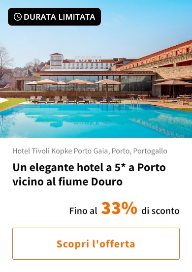 Un elegante hotel a 5* a Porto vicino al fiume Douro