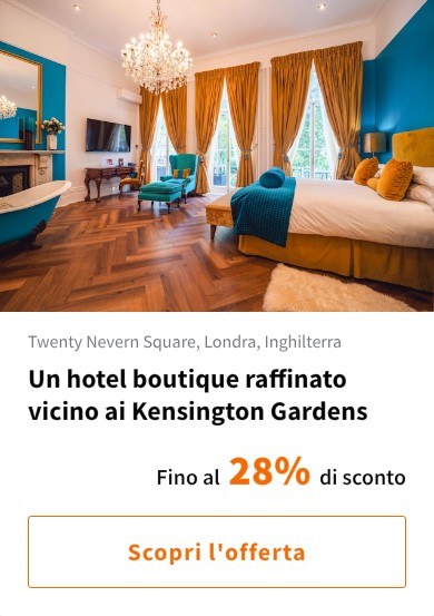 Un hotel boutique raffinato vicino ai Kensington Gardens
