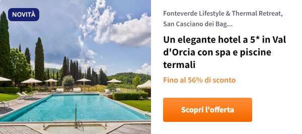 Un elegante hotel a 5* in Val d'Orcia con spa e piscine termali