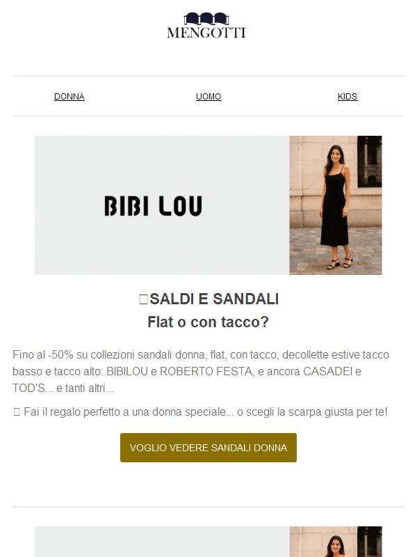 Bibilou e Roberto Festa, Tod's e Casadei... Sandali e saldi per ogni stile