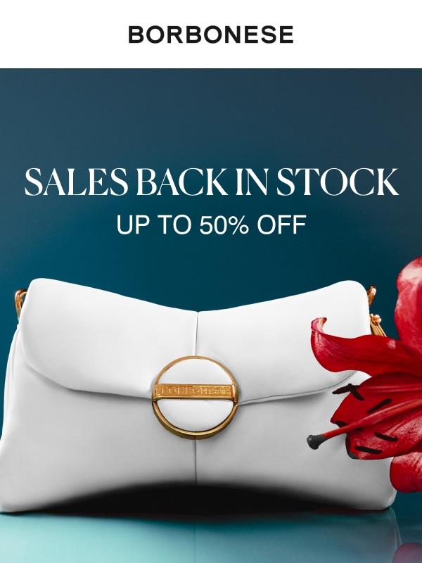 Saldi: Back in stock