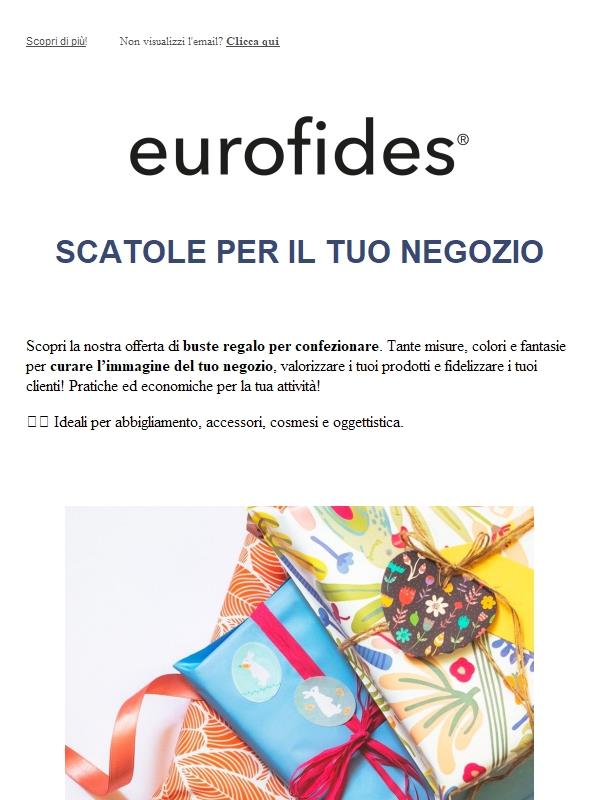 Sacchetti regalo colorati e a fantasia