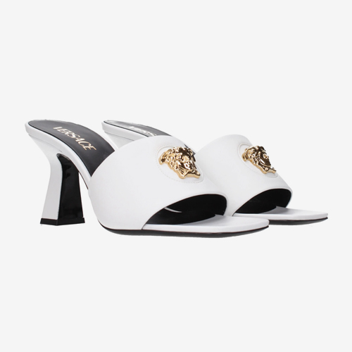 Versace Sandals Women Leather White/Optic White