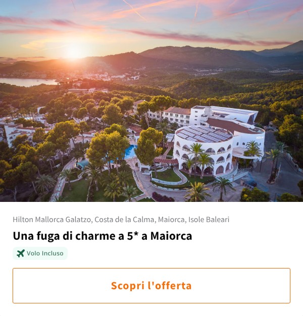 Una fuga di charme a 5* a Maiorca