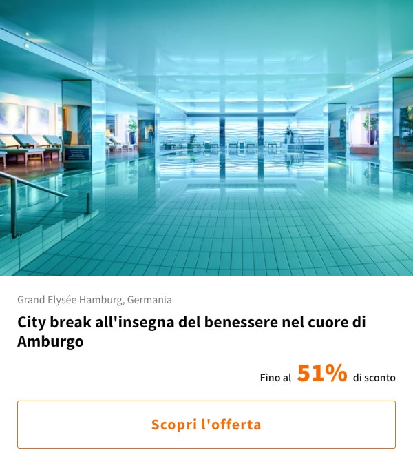 City break all&#x27;insegna del benessere nel cuore di Amburgo