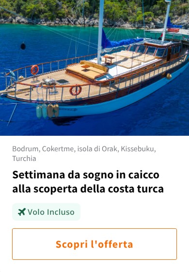 Settimana da sogno in caicco alla scoperta della costa turca