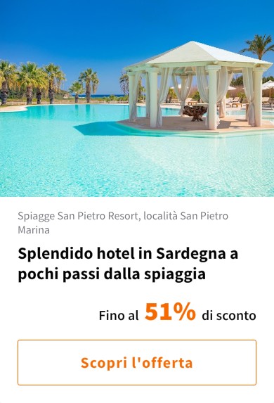 Splendido hotel in Sardegna a pochi passi dalla spiaggia